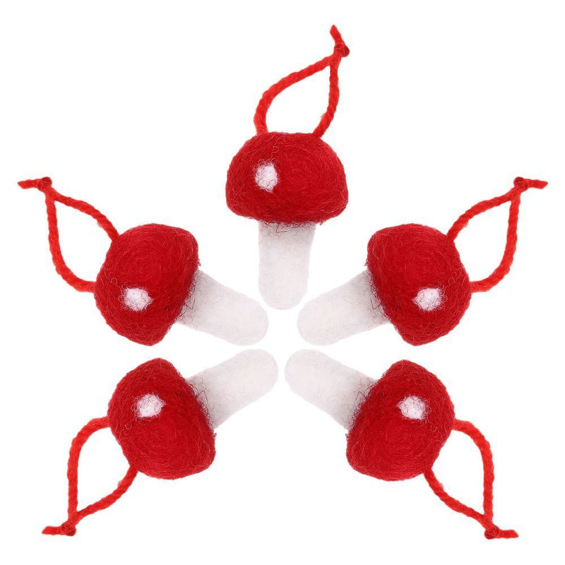 Decorations Wedding Xmas Tree Christmas Mushroom Mushroom Hanging Ornament Felt