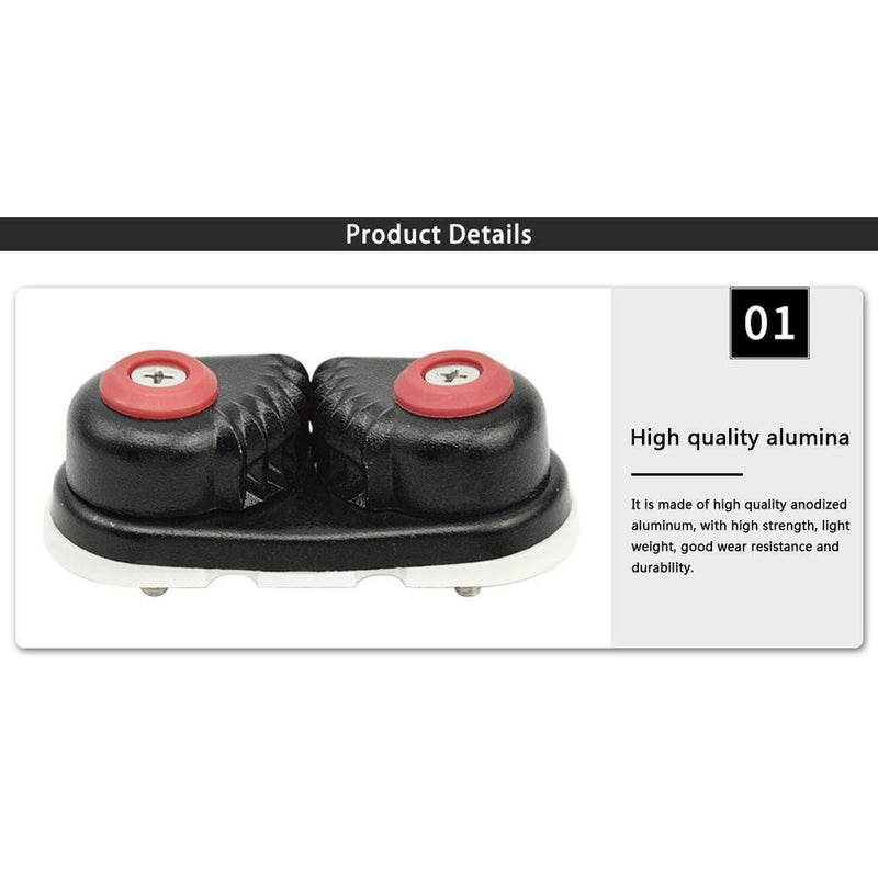 Rowing Boat Cam Cleats Fast Entry Rope Fairlead for Sailboat Dinghy Canoe