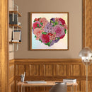 Part Specical Shaped Drill Diamond Painting Decor Flower Heart Kits Needlew