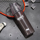 Plastic Spray Cool Summer Sport Water Bottle Portable Drink Kettle (Black) Newly