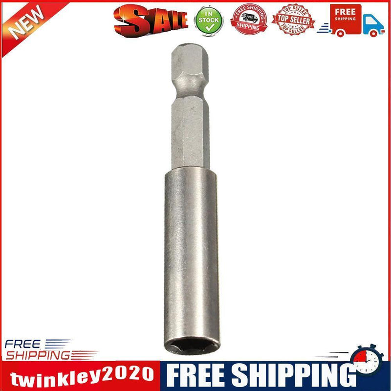 1/4 Hex Shank Long Handle Screwdriver Tip Magnetic Connecting Rod (60mm)