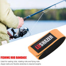 Fishing Rod Wrap Bundle Elastic Rod Fastening Strap  Rod Belts Rod (Orange)
