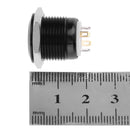 16 Waterproof mm Self Reset Metal Computer Pushbutton with Light