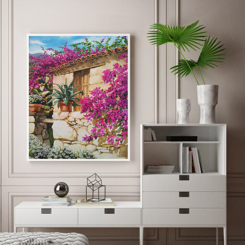 #A Yard Corner Oil Paint By Numbers Kit DIY Drawing Picture for Adults Home De