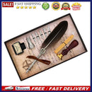 Ink Bottle Nib Stamp Wax Gift Box Retro Calligraphy Feather Writing Dip Pen S