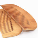 Styling Tool Fine Coarse Teeth Mustaches Brush Peach Wood Beard Hair Comb