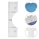 Placement Guide Ruler Alignment Fabric Centering Tool Sewing Accessories T-Shirt