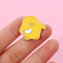 Backpack Accessories Clothes Lapel Pin Enamel Pins Animal Brooch Yellow Duck