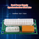 24 Pin to 4 Pin Power Supply Dual Cable Synchronous Starter Extender Card