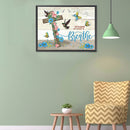 5D Diamond Painting Kit DIY Flower Letter Special Shape Partial Drill Home De