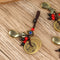 Emperors Coins Lucky Wealth Pendant Keyring Brass Chinese Money Bag Keychain