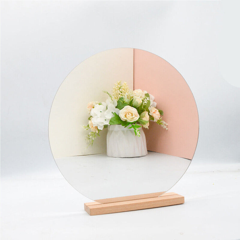 Acrylic Vanity Mirror Irregular Mirror Home Desktop Makeup Decor (JZ011) Newly