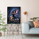 11CT Full Embroidery DIY Butterfly Girl Stamped Cross Stitch Art Needlework Kit
