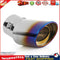 Burnt Blue Bent Stainless Steel Car Exhaust Tip Muffler Tail Pipe Silencer Newly