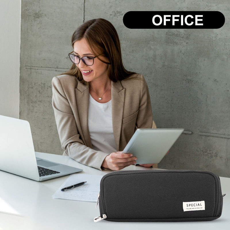 Large Capacity Pencil Case-Oxford Cloth School Student Stationery Organizer