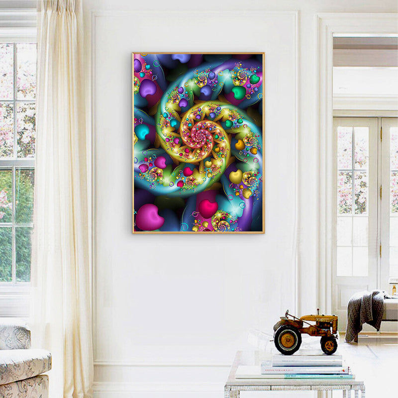 Love Vortex Oil Paint By Numbers Kits Canvas Picture Wall Art DIY Craft
