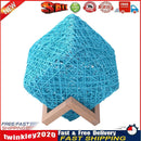 LED Square Bamboo Rattan Night Light Room Starry Sky Project Lamp (Blue) Newly