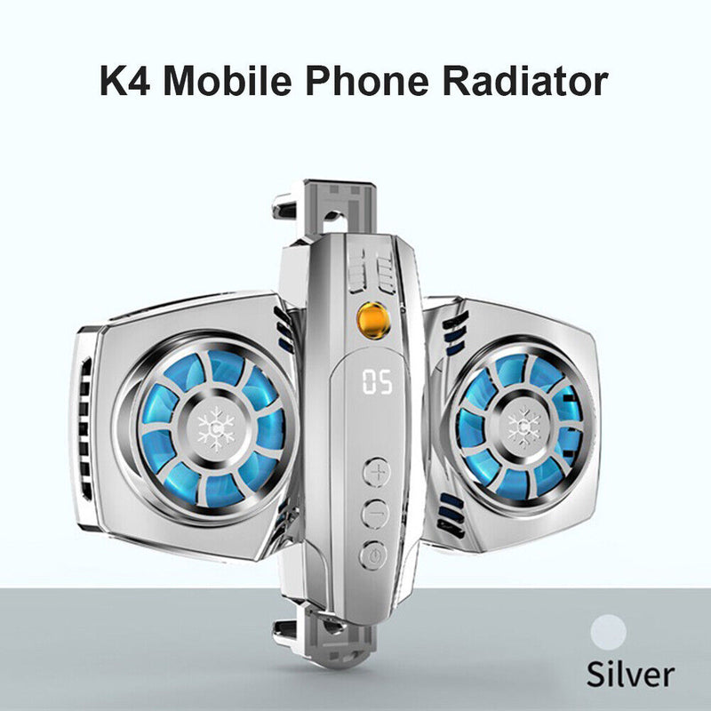K4 Universal Mobile Phone Game Cooler System Cooling Fan Radiator Cool Heat Sink