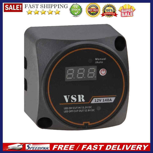 12V 140A VSR Voltage Sensitive Relay Car Dual Battery Isolator for RV ATV B