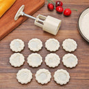 12 Zodiac Round Mooncake Mold Set Hand-Press Pastry Cookie Bake Tools Decor