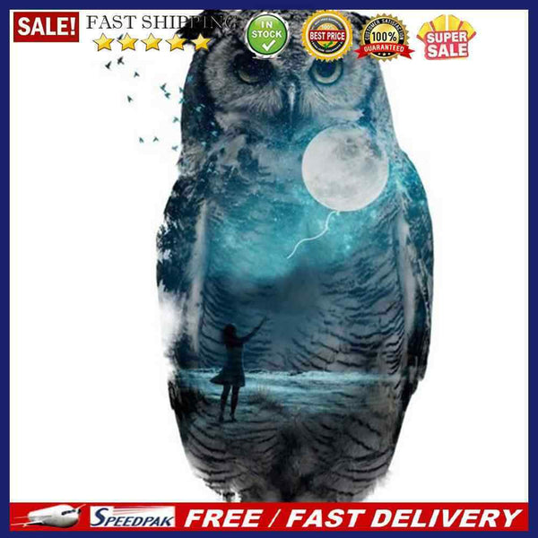 5D DIY Moon Eagle Full Square Diamond Painting Mosaic Drawing Home Decorati