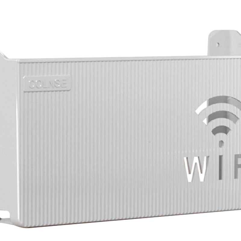#A Wireless Wifi Router Storage Box Hollow-out Thickened Iron Plug Shelf Home De