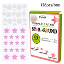 Stars Round Face Hydrocolloid Pimple Patches 126Pcs#