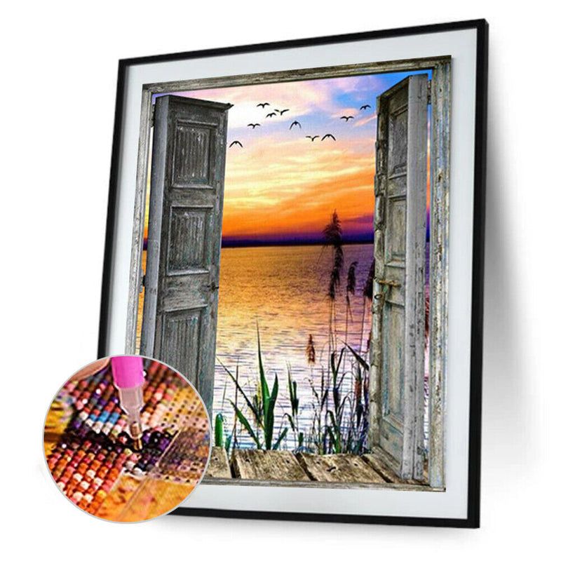 5D Diamond Painting Kit Abstract Full Round Drill DIY Art Crafts Mosaic Pic