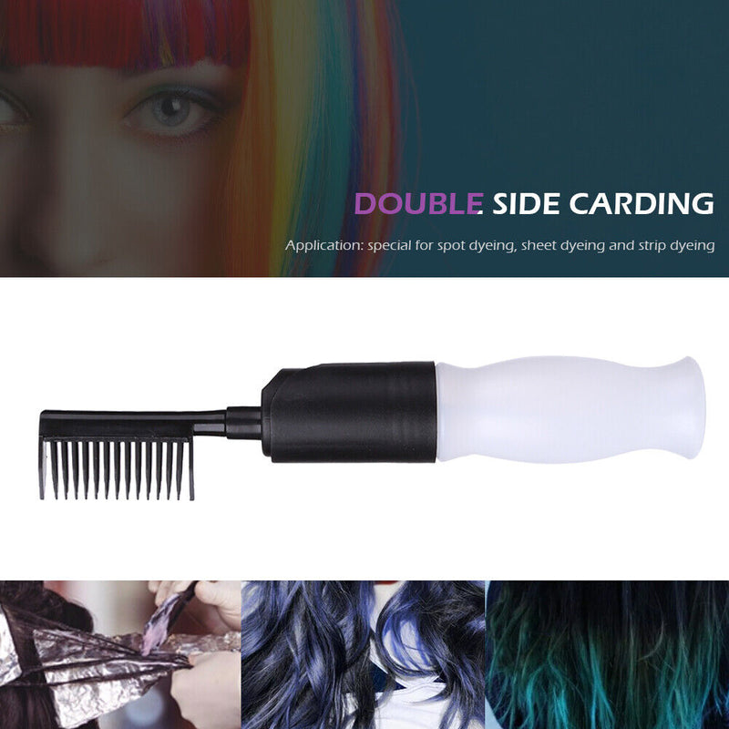 Hair Dye Bottle Oil Treatment Coloring Dispensing Bottle Root Comb for Hair
