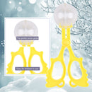 Snowball Maker Tool DIY Artificial Snow Ball Tongs with Handle (Yellow) Newly