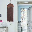 Boho Tassel Tapestry Large Wall Hanging Hand-Woven Decor Brown Home F7N4