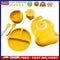 6pcs Silicone Baby Feeding Anti Slip Plates for Food Soft Kid Tableware (Ye
