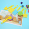 6pcs/set Geometric Sponge Brushes Seal Painting Brush Kid Graffiti Pigment