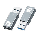 Phone Aluminium Alloy 10Gbps USB 3.1 to Type C PD Charging Adapter Converter
