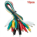 10 Pieces and 5 Colors Test Lead Set with Alligator P7H7 Clips L3C7