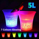 Party Light Up Bar Glowing Table Light Color Changing 5L LED Ice Bucket