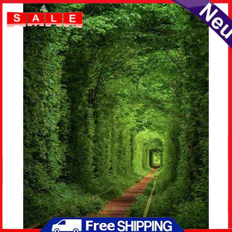 DIY Digital Picture Quiet Tunnel Frameless Oil Painting By Number Handicrafts