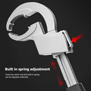 Adjustable Wrench Aluminum Alloy Arc Toothed Wrench Non-Brief Faucet Repair Tools