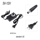 AC to DC Adapter 3-12V 2A Adjustable Power Supply Motor Speed Controller US