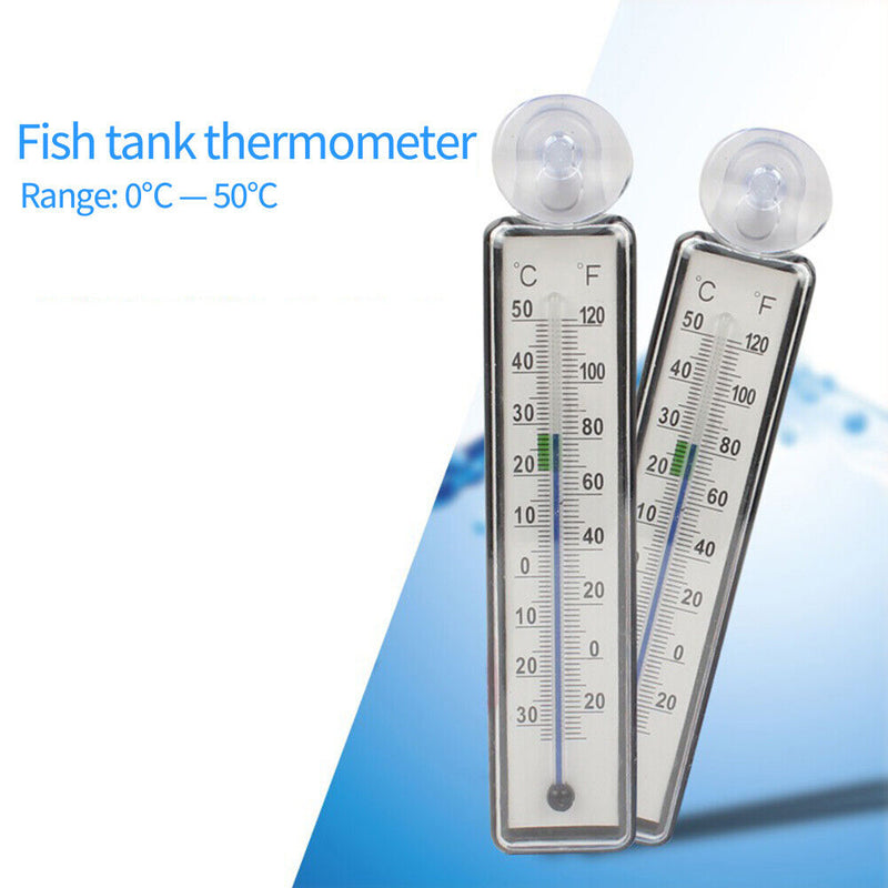 Aquarium Thermometer Fish Tank Glass Temperature Gauge Meter Suction Cup Newly