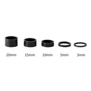 5pcs/set 28.6mm Carbon Fiber Washers MTB Bike Bicycle Headset Stem Spacers Newly