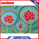 5D Diamond Painting Lotus Flower Set Full Round Mosaic Pictures DIY Home Decor