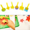 Hillrong -6pcs/Set Geometric Sponsors Bristle Seal Signs Bristle Kid Gra