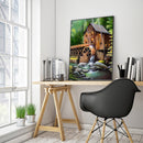 River House Full Round Drill Mosaic Art Picture Rhinestone 5D Diamond Paintin