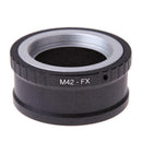 M42-FX Adapter Ring Lens Black Adapter Ring For Fujifilm Y9M3 Lens Camera R5T8