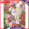 Full Round Drill Diamond Painting White Parrot Mosaic Drawing