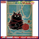 Cat Animal Full Cross Stitch Embroidery Cotton Thread Painting Canvas Home Decor