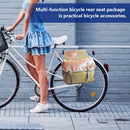 MTB Bicycle Rear Rack Carrier Trunk Bag Bike Tail Seat Pannier Pack (Khaki)