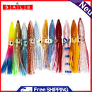 10x 8cm Squid Skirts Bionic Fishing Lures Crankbait Artificial Wobbler Soft Bait