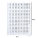 Number Label Stickers for Diamond Painting Storage Box Bottle (Black White)